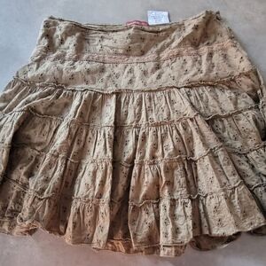 San Francisco Chic A-Line Tan Skirt